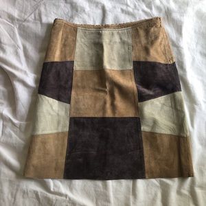 High Waisted Girls Tan Skirt